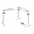 Комплект стола Steelforce Pro 671 SLS, з електрорегулюванням висоти, кут 90°, білий (9311392) Hettich
