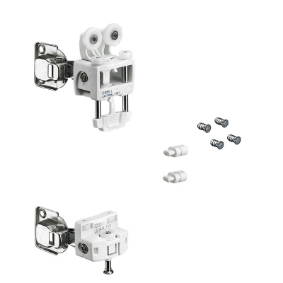 Комплект фурнітури WingLine L для лівих дверей, 12 кг, без функції самозачинення, з нижнім елементом, білий (9278345)