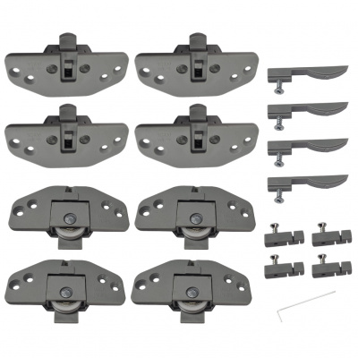 Комплект фурнітури SLX для двох дверей, навантаження 30 кг (20946)