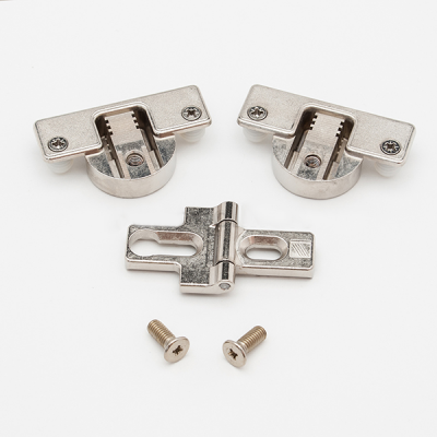 Средняя петля для складной двери, с регулировкой оси вращения, под запрессовку (1001955) Hettich