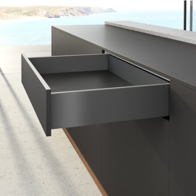 Комплект ящика AvanTech YOU, высота 139 мм, NL 350 мм, Actro YOU Silent System, антрацит (15012) Hettich