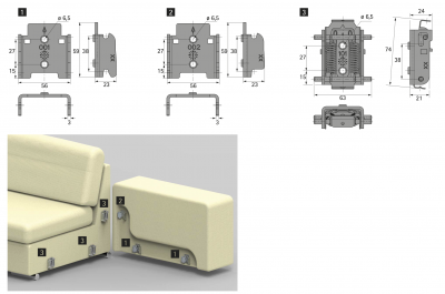 Кришка CoFix М, частина №2 (9216270) Hettich