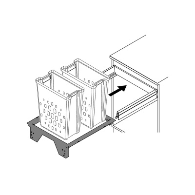 Корзины для белья секция 600, InnoTech Pull (9207636)