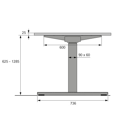 Комплект стола Steelforce Pro 671 SLS, з електрорегулюванням висоти, кут 90°, білий (9311392) Hettich
