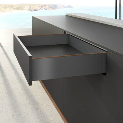 Комплект ящика AvanTech YOU, высота 139 мм, NL 450 мм, Actro YOU Silent System, антрацит (17476) Hettich
