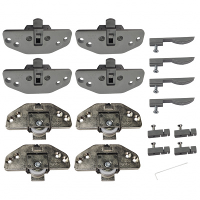 Комплект фурнітури SLX для двох дверей, навантаження 40 кг (20947)
