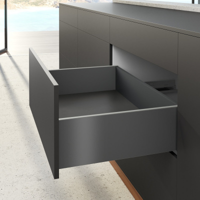 Комплект ящика AvanTech YOU, высота 187 мм, NL 350 мм, Quadro YOU Silent System, антрацит (17481) Hettich