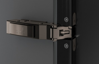 Завіса Sensys 8638i чорний обсидіан, з дотягувачем, відкр. 95° (для вузьких алюмінієвих рамок), накладна (9091744)