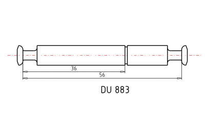 Дюбель двойной под Rastex DU 883, 16 мм, длина 36/56 мм (1079190)