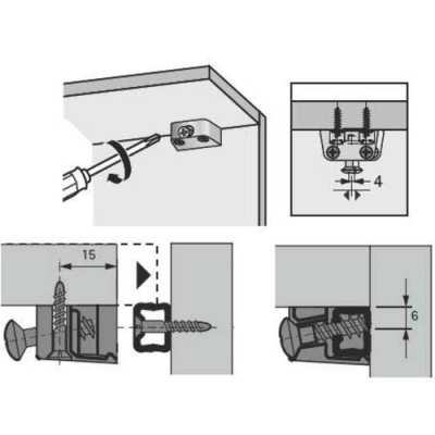 Трапецеподібна стяжка TZ 4 зовнішня частина, коричнева (1008080)
