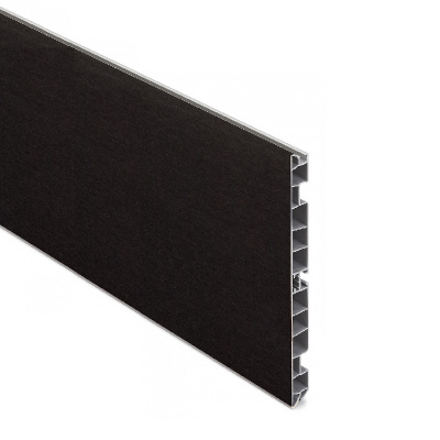 Цоколь пластиковый Scilm H=120 мм, L=4000 мм, черный матовый