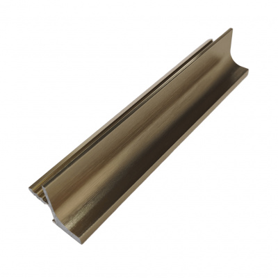 Врізний профіль-ручка PR-6, 18 мм, L=5 м, латунь фактура, Elite