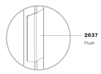 Ручка L=120 мм к рамочному профилю Scilm, медь