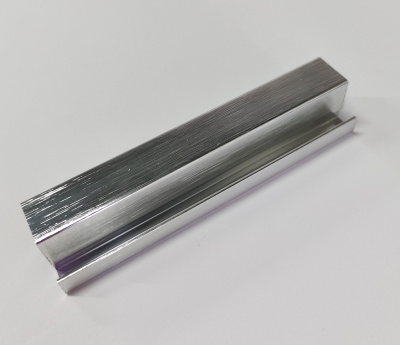 Профиль рамочный Е-10 L=5,5 м, алюминий фактура, Elite