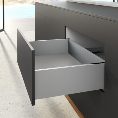Комплект ящика AvanTech YOU, высота 187 мм, NL 550 мм, Actro YOU Silent System, серебро (15156) Hettich