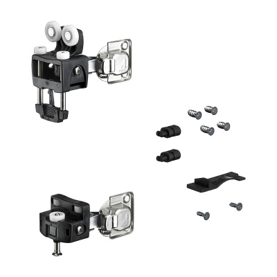 WingLine L компл.фурн. с пружиной, 12 кг, черный, правый, с нижним роликом (9278267)