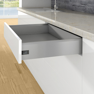 Боковина ArciTech L=650 мм H=126 мм, срібло, права (9121228) Hettich