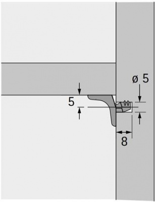 Полицетримач Sekura 2.1, ø 5 mm, нікельований (9134679)