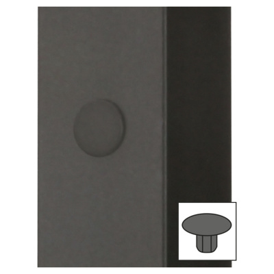 Заглушка Cadro для різьбової шпильки M5, чорна (9298856) Hettich