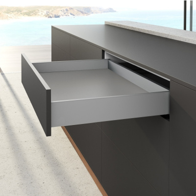 Комплект ящика AvanTech YOU, высота 101 мм, NL 450 мм, Actro YOU Silent System, серебро (15142) Hettich