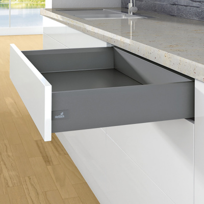 Боковина ArciTech L=550 мм H=126 мм антрацит, права (9121310) Hettich