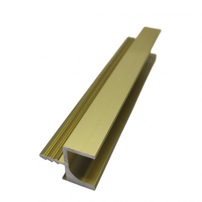 Врізний профіль-ручка PR-7, 18 мм, L=5 м, золото матове, Elite