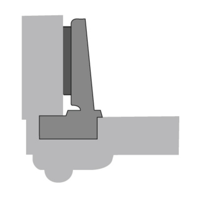 Петля Intermat 9936 для дверей толщиной до 32мм, чашка D35, накладная (73913) Hettich