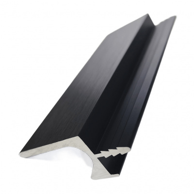 Врізний профіль-ручка UKW 105 18мм L=5м чорний фактура, Elite