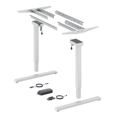 Комплект стола Steelforce Pro 300, с электрорегулировкой высоты, белый (9309792) Hettich