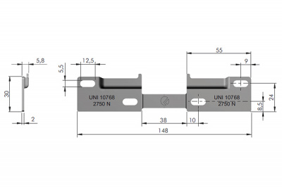 LIBRA H1 Навесная планка WP1 (63450015ZN)