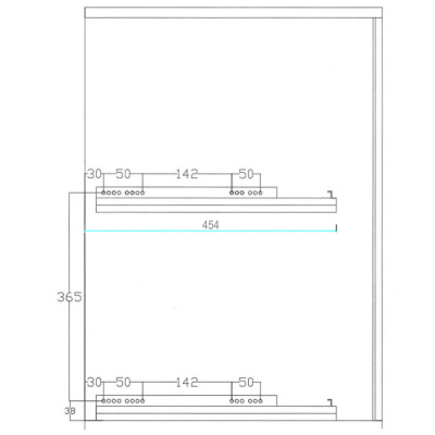 Карго FBM 2-уровневый, корпус 200 мм, левое, хром, направляющие Hettich, Made in Italy