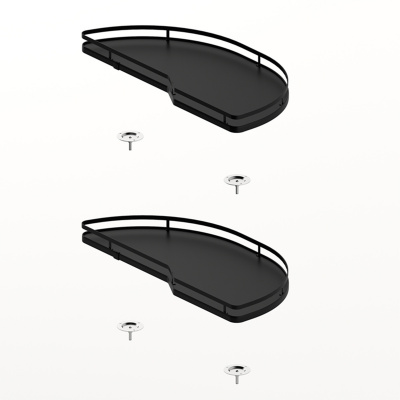 Комплект полиць Salso 400, ширина 400 мм, правий, антрацит (9381086) Hettich