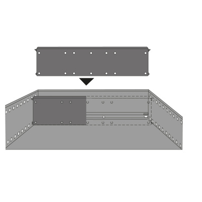 Поперечна перегородка, 325.5 mm, сталь, чорний (1040519) Hettich