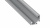 Профиль д/ленты LED угловой (L=4150 мм), серый